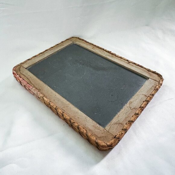 Antique Double Hinged 2 Sided Writing Slate with Wood Frame 1800's - Picture 12 of 12